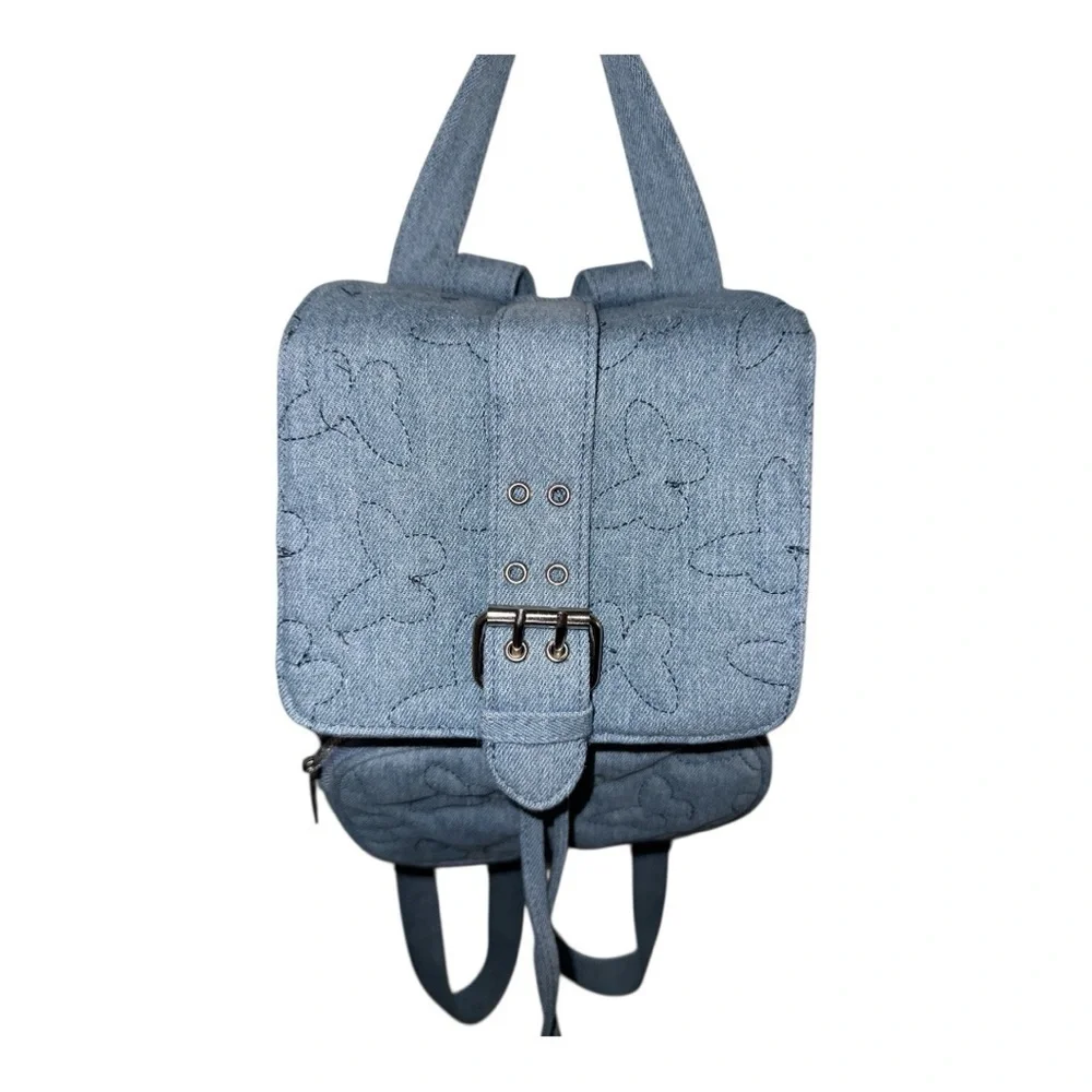Target Mini Wild Fable Denim Butterfly Backpack